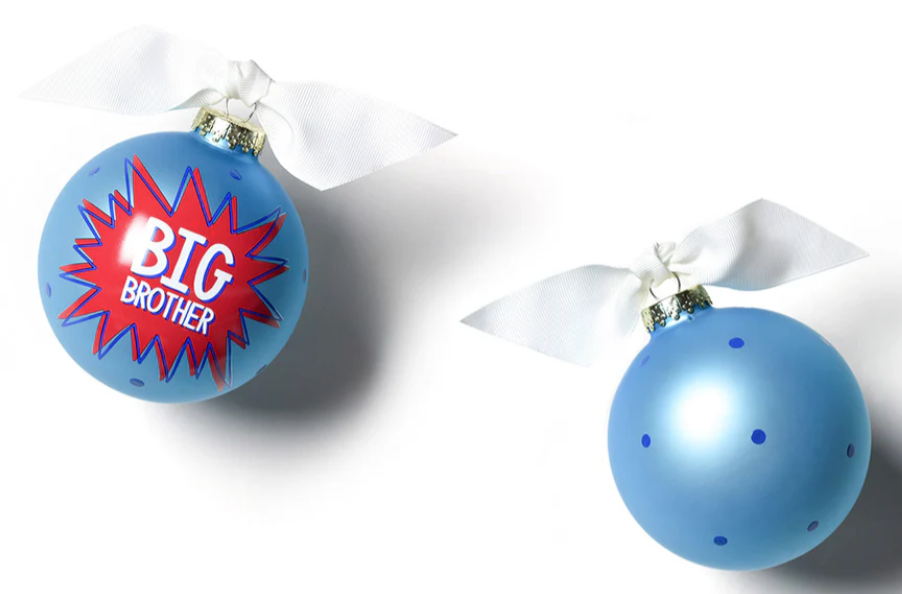 Glass Ornament | Bam Big Brother
