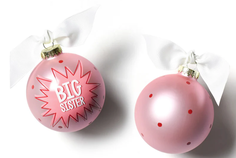 Glass Ornament | Bam Big Sister