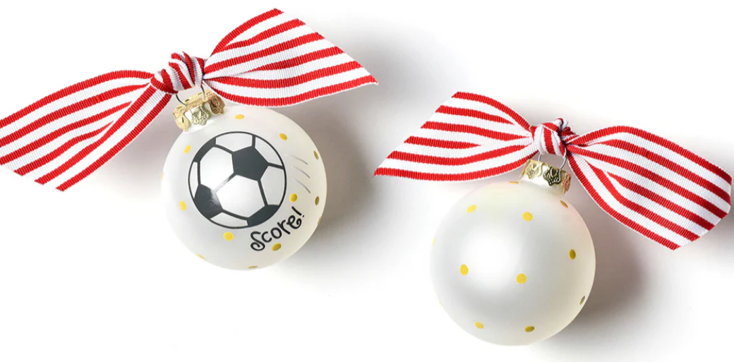 Glass Ornament | Soccer