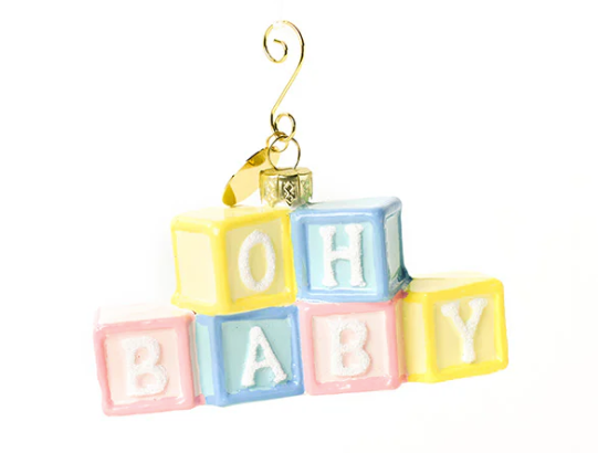 Shaped Glass Ornament | Oh Baby Blocks