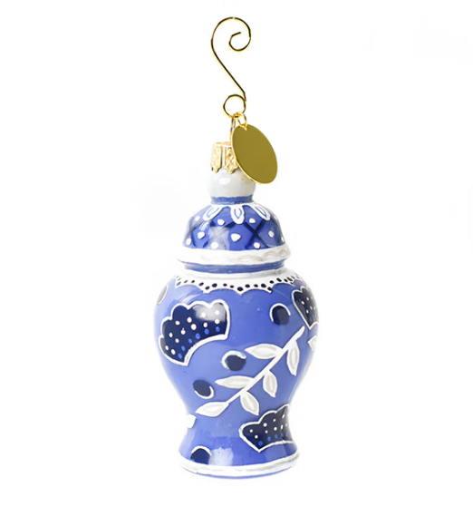 Shaped Glass Ornament | Chinoiserie Jar