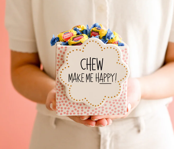 HE Small Nesting Cube | Pink Small Dot