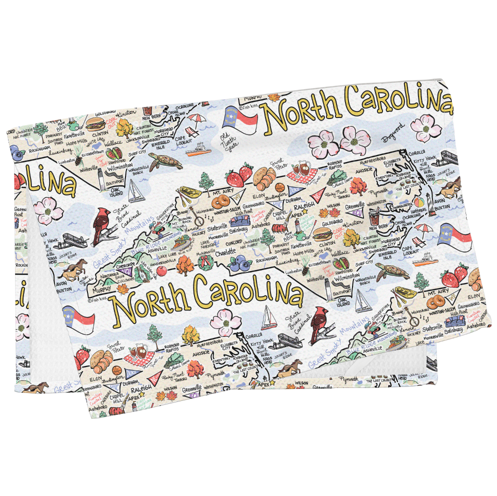 Wet It! | Fishkiss North Carolina Tea Towel