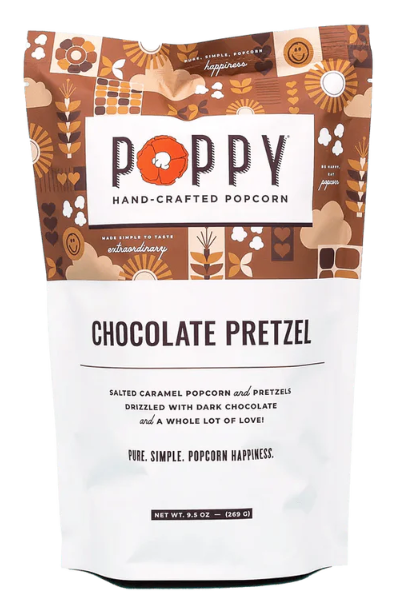 Poppy Popcorn | Chocolate Pretzel