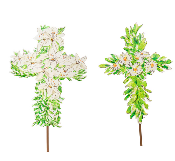 Stake/Decor | Beck's Blooming Crosses | Assorted Styles