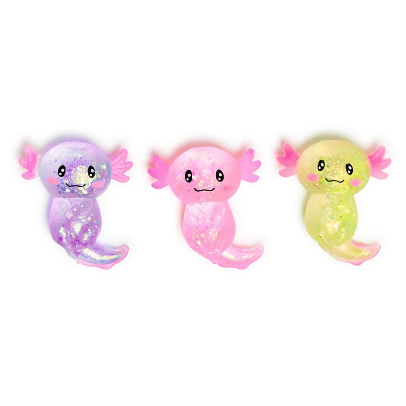 Squishy Glitter Axolotl Toy | Assorted Colors