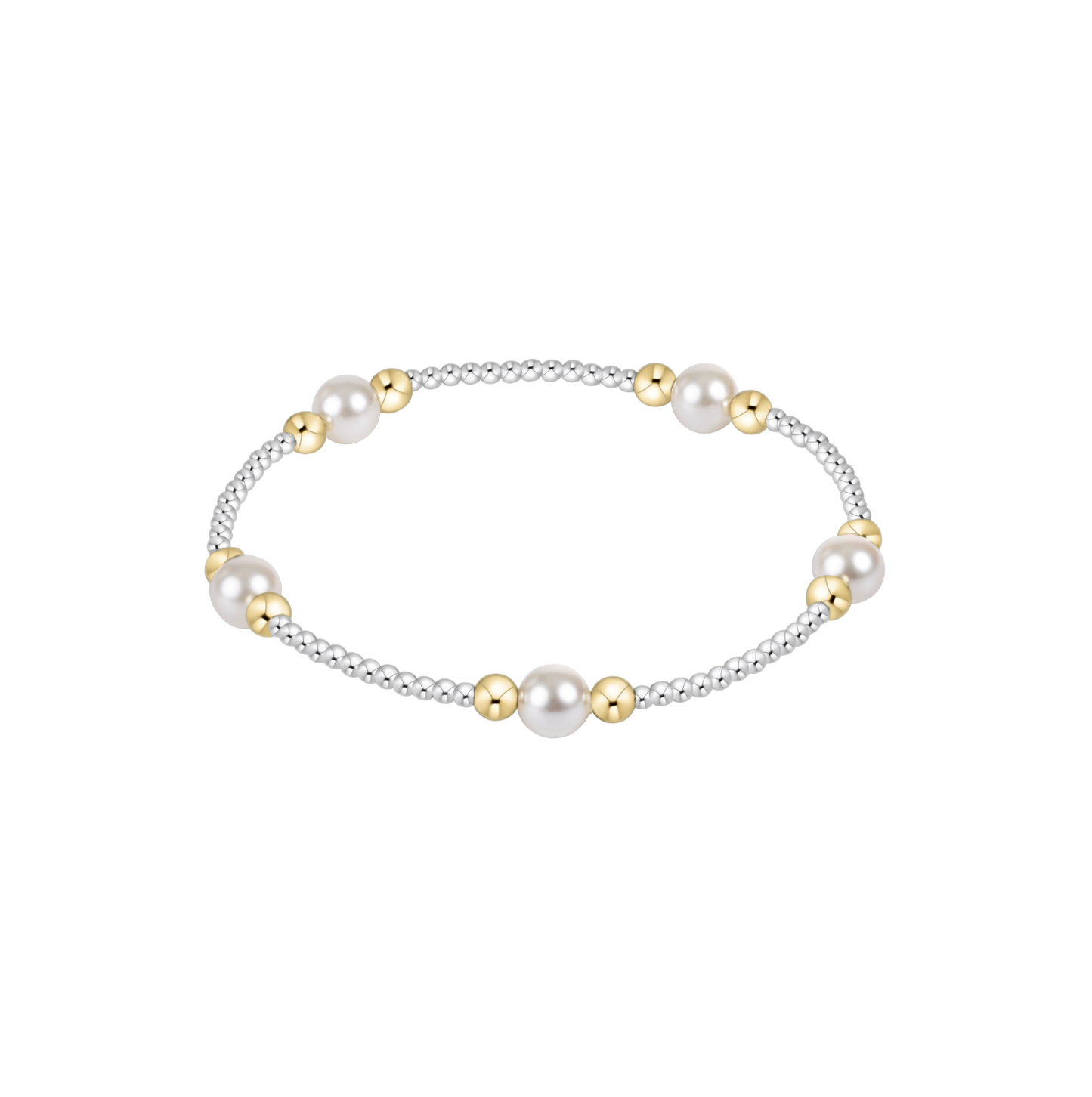 Purpose Pearl 6mm Bead Bracelet | Mixed Metal