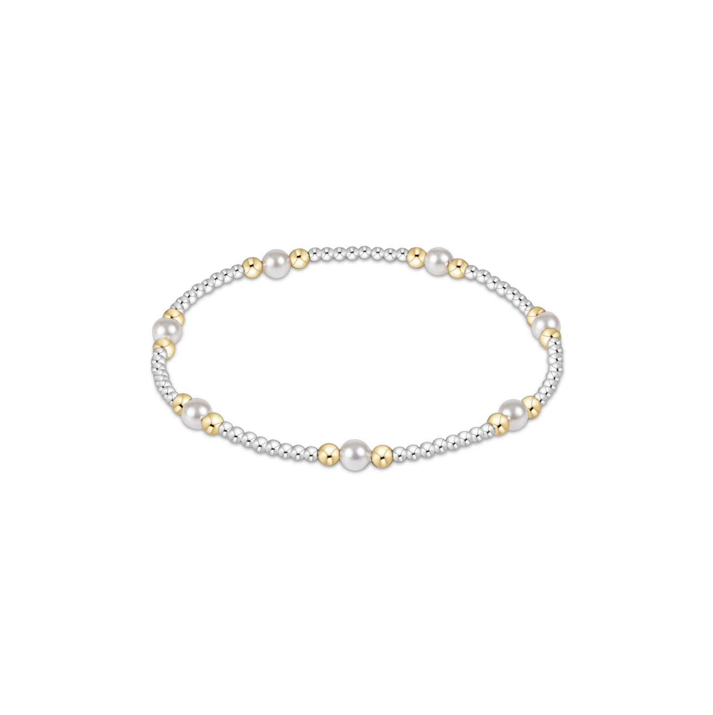 Purpose Pearl 4mm Bead Bracelet | Mixed Metal