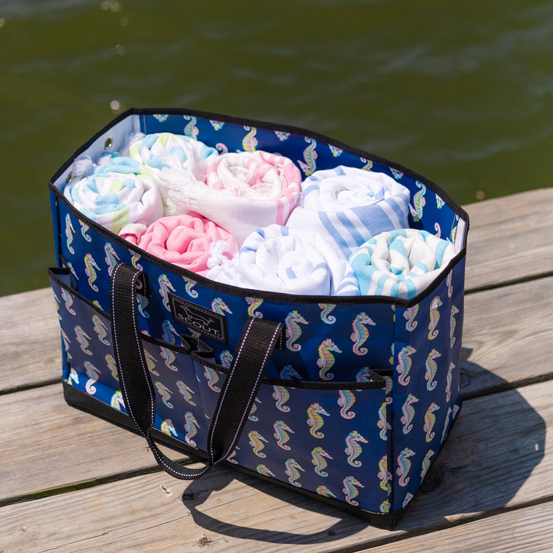 The BJ Bag | Large Pocket Tote | Sea Biscuit