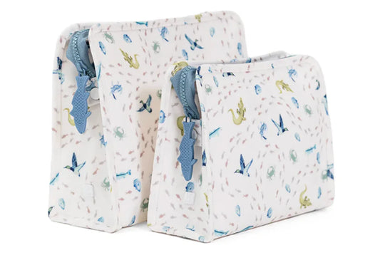 Medium Roadie Zip Pouch | Coastal Tides