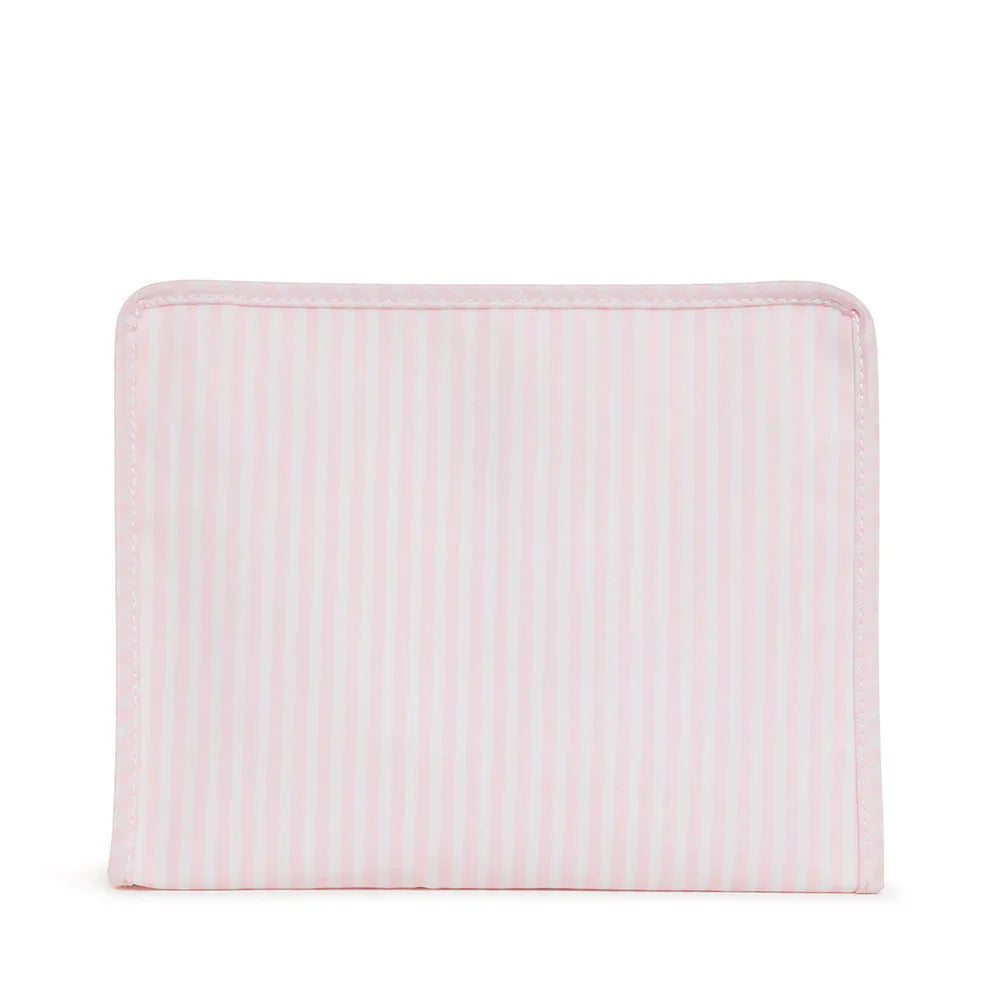 Large Roadie Zip Pouch | Pimlico Stripe Pink