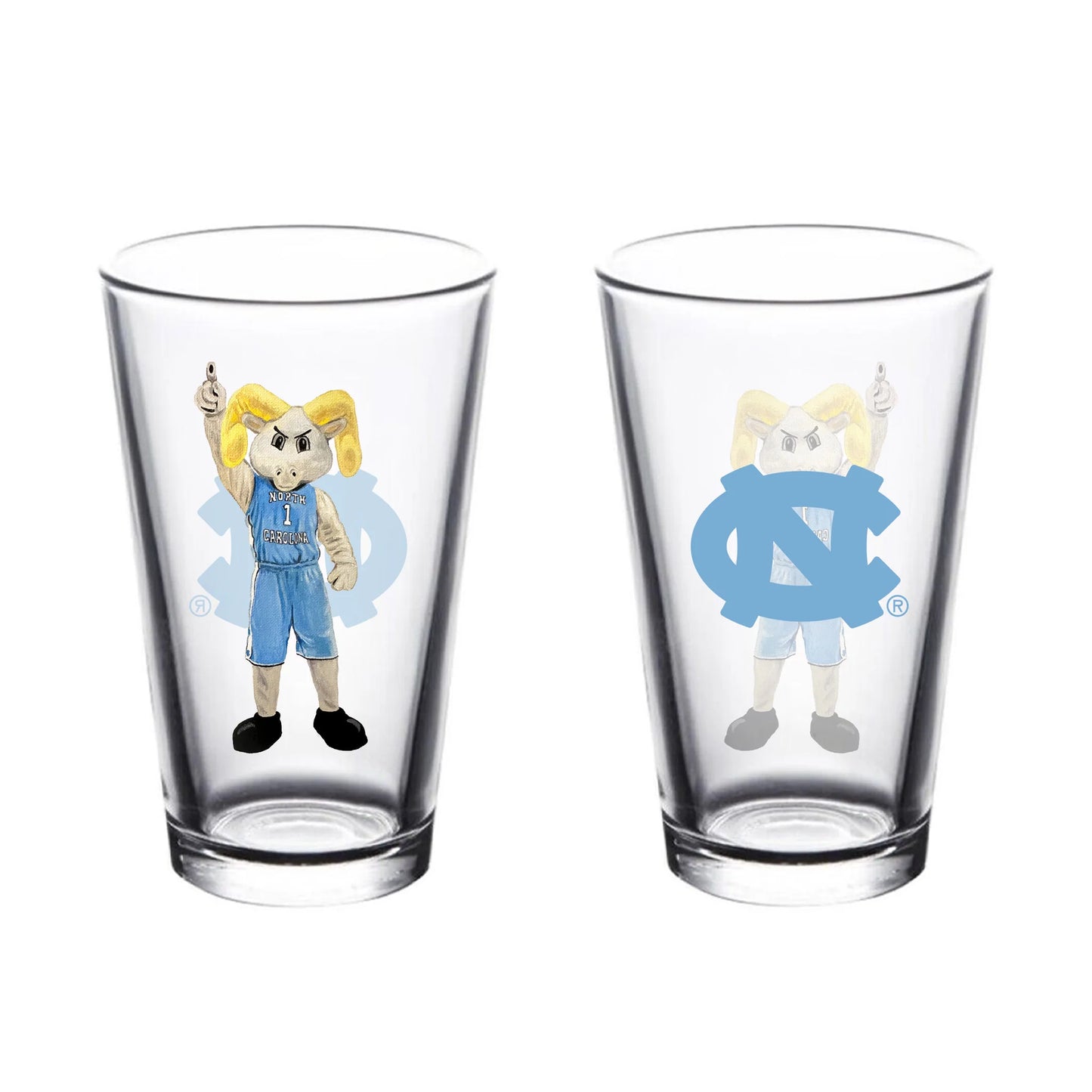 Pint Glass | UNC Mascot