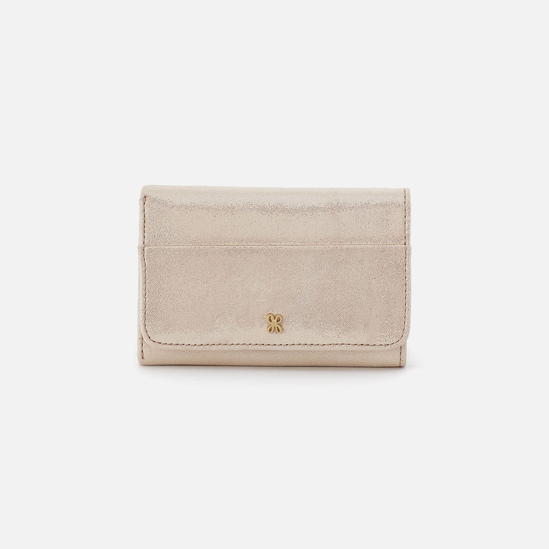 Jill | Trifold Wallet | Sand Shimmer