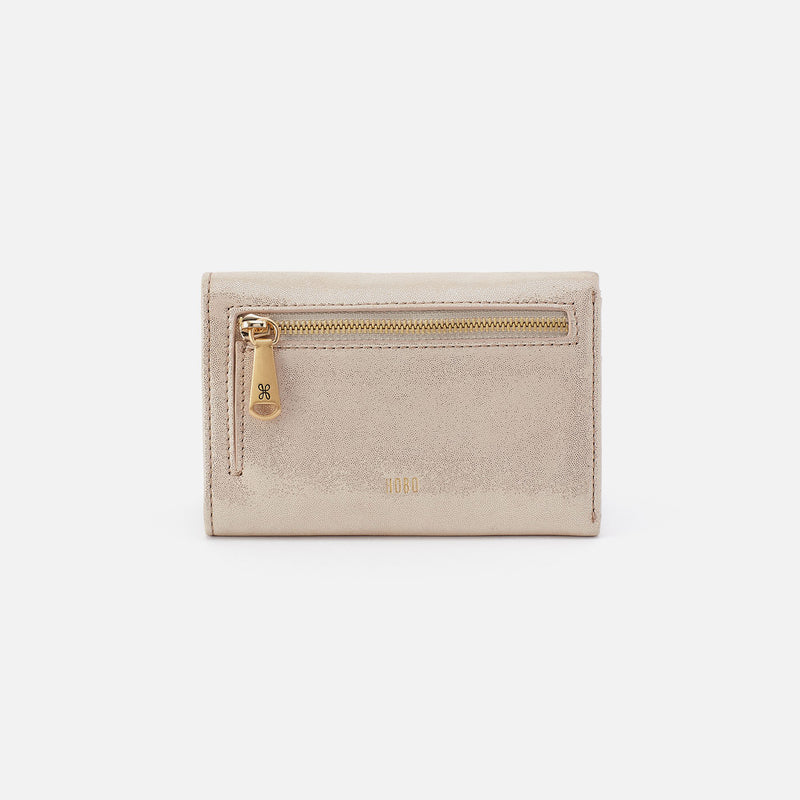 Jill | Trifold Wallet | Sand Shimmer