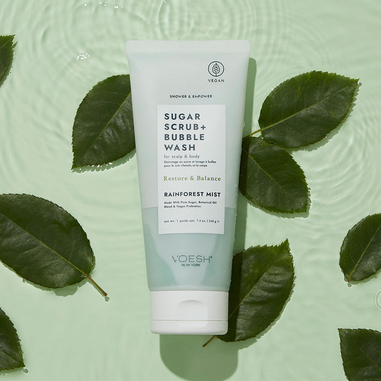 Sugar Scrub + Bubble Wash | Rainforest Mist