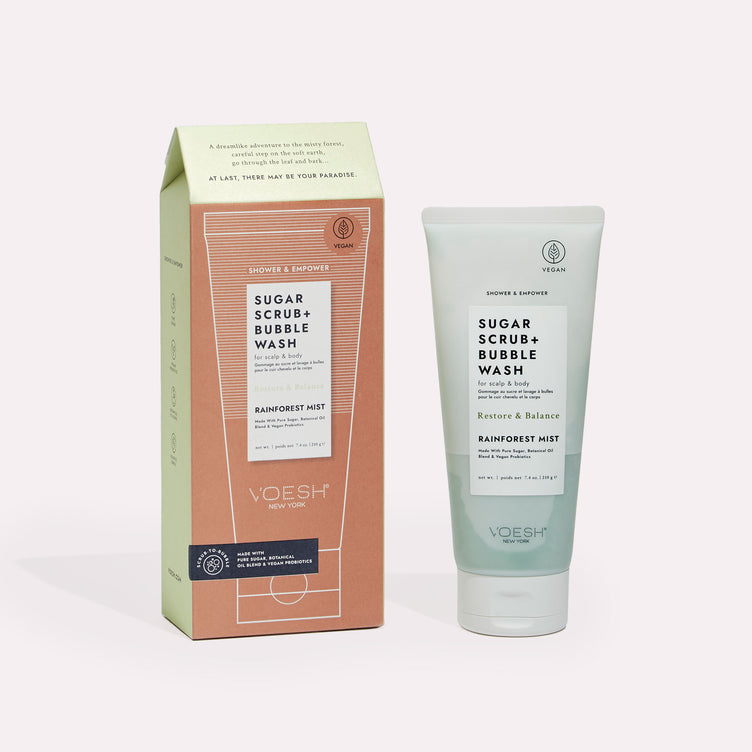 Sugar Scrub + Bubble Wash | Rainforest Mist