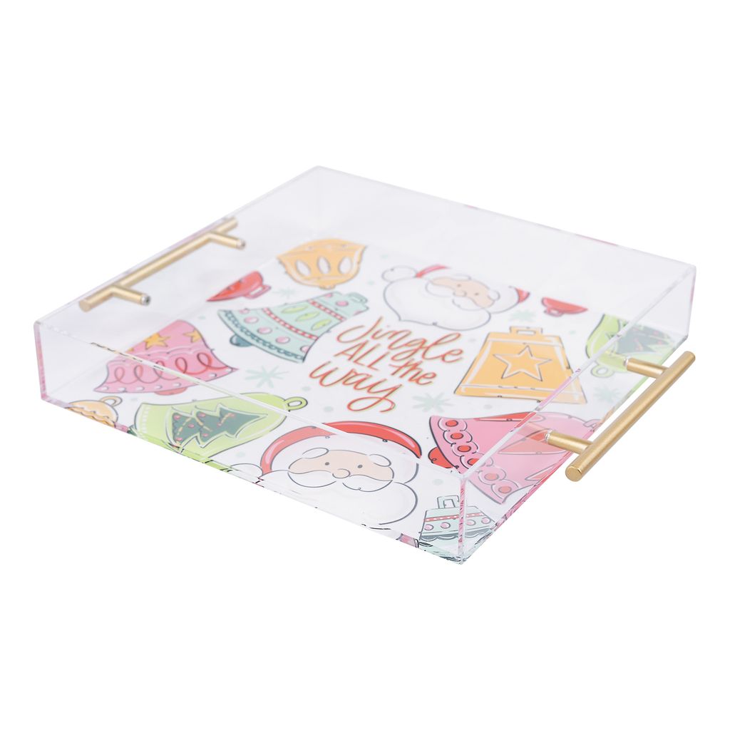 Jingle All the Way Santa | Acrylic Tray