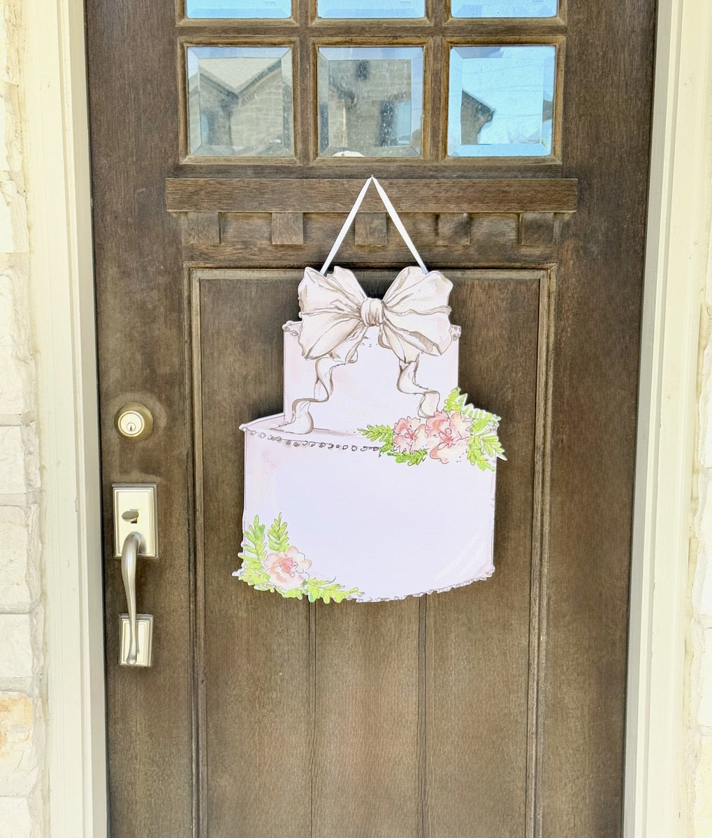 Wedding Cake Door Hanger