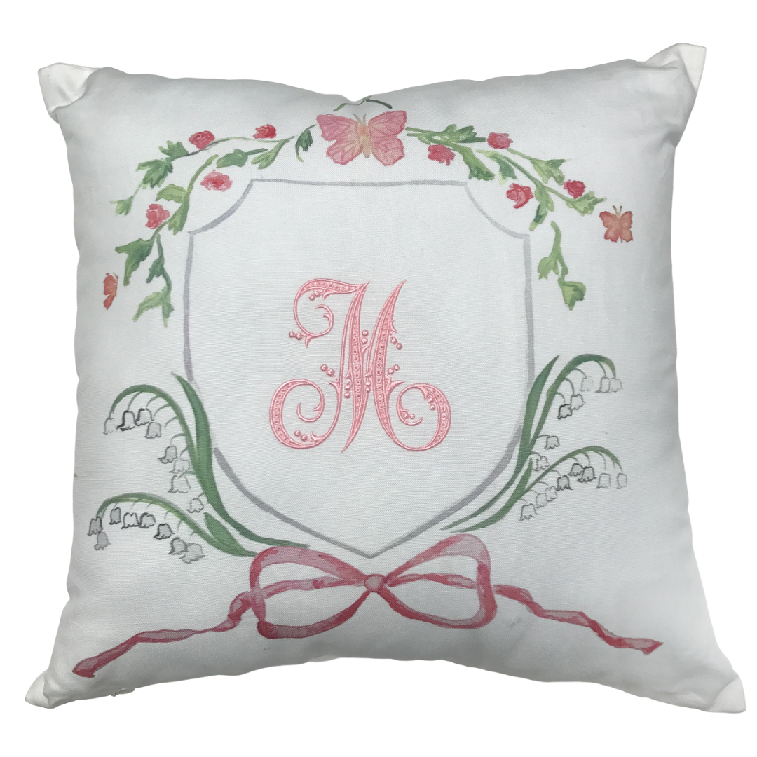 Pink Butterfly Pillow