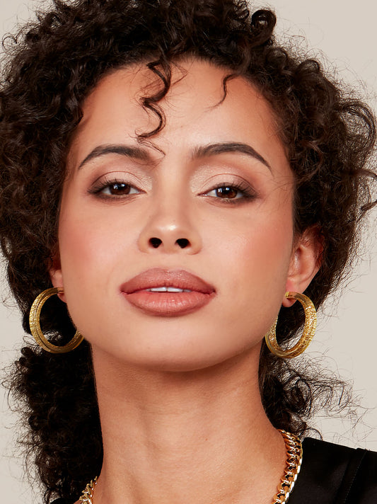 Medium Hoop Earrings (Assorted Colors)
