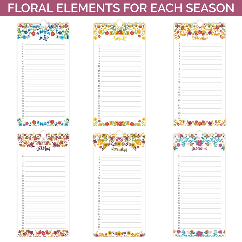 Perpetual Calendar | Seasonal Florals