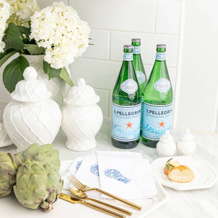 White Textured Ginger Jar | Small