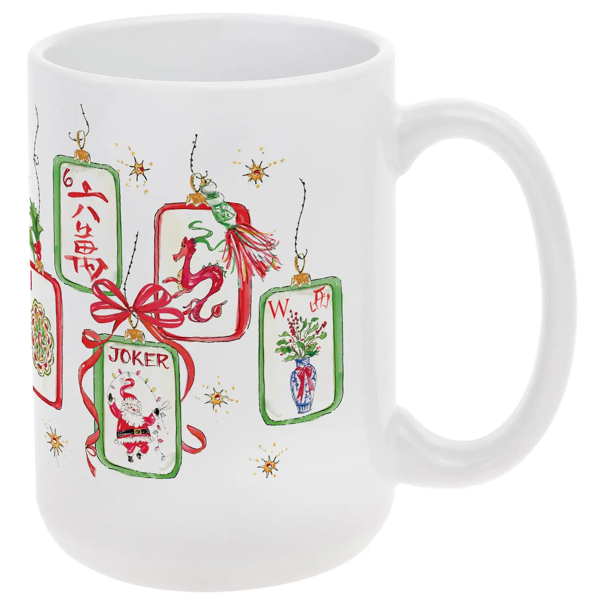 Merry Mahjong Ceramic 15 oz Mug
