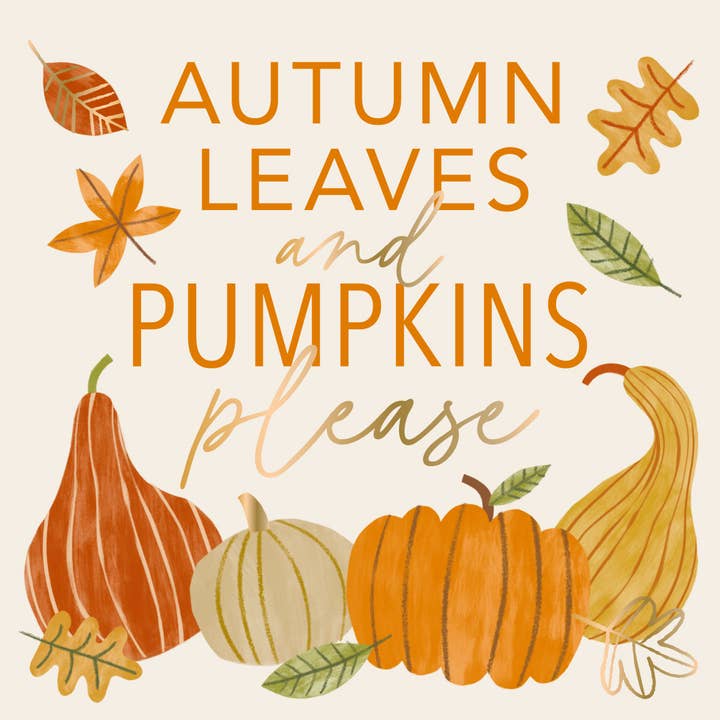 Cocktail Napkins | Autumn Leaves