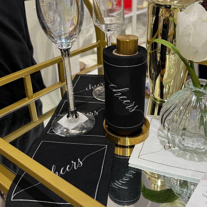 Cocktail Napkin Roll | Cheers | Midnight