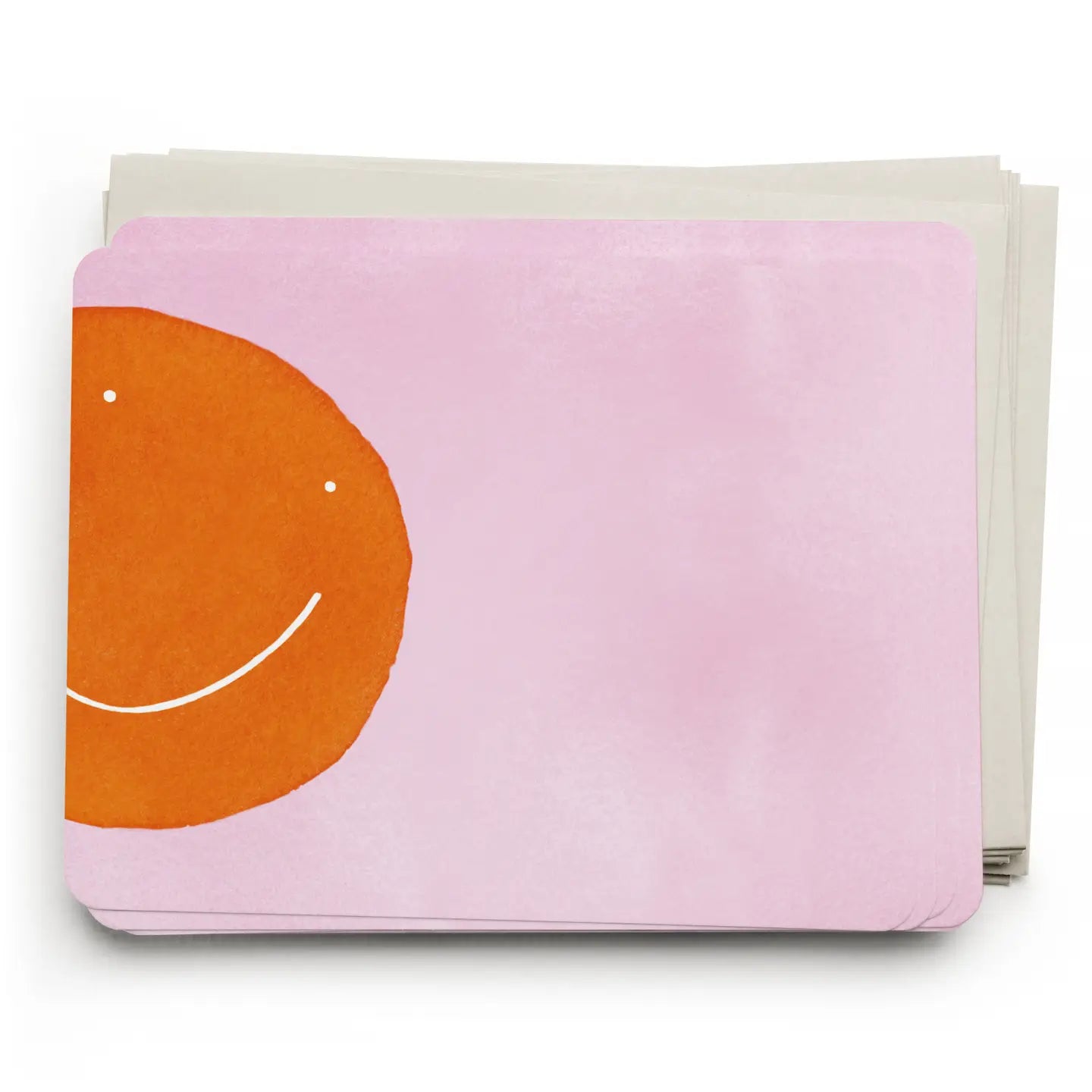 Flat Note Set | Orange Smiley