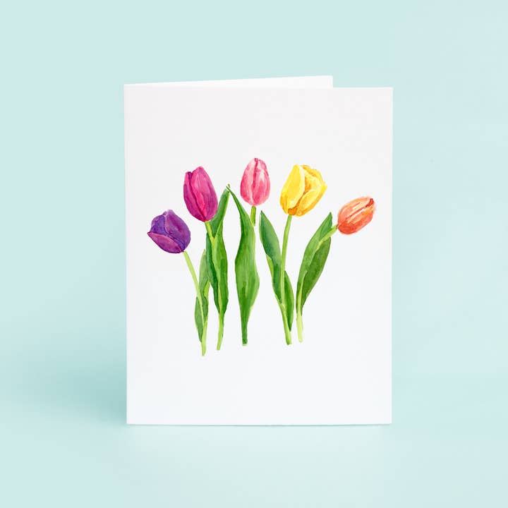 Blank Greeting Card | Tulips