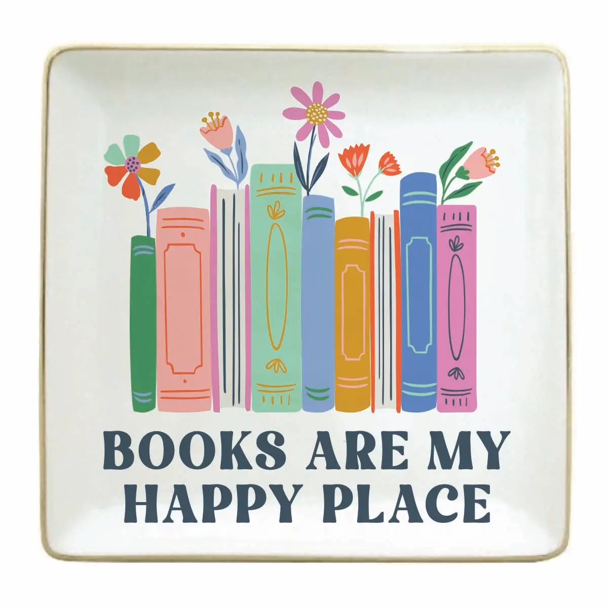 Ceramic Trinket Dish | Books