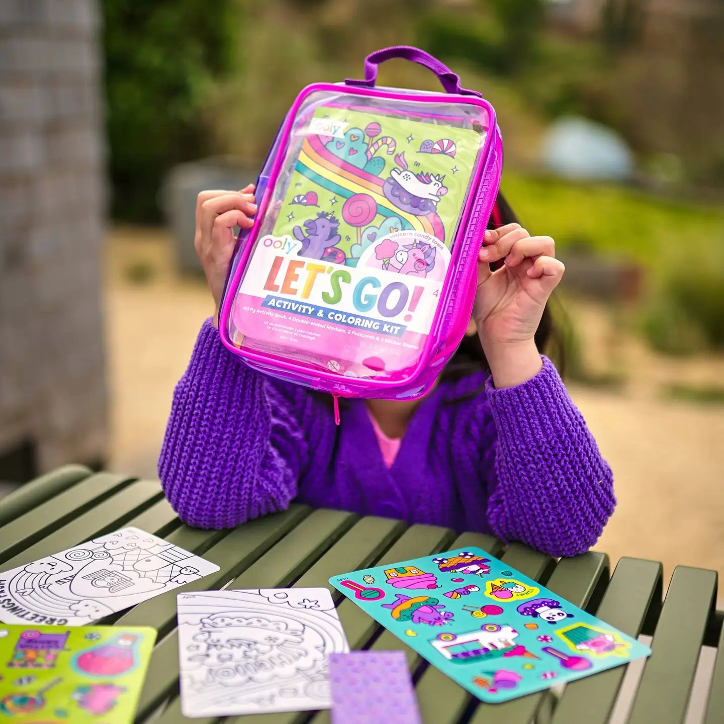 Let's Go!: Activity & Coloring Kit - Unicorn Candy Town