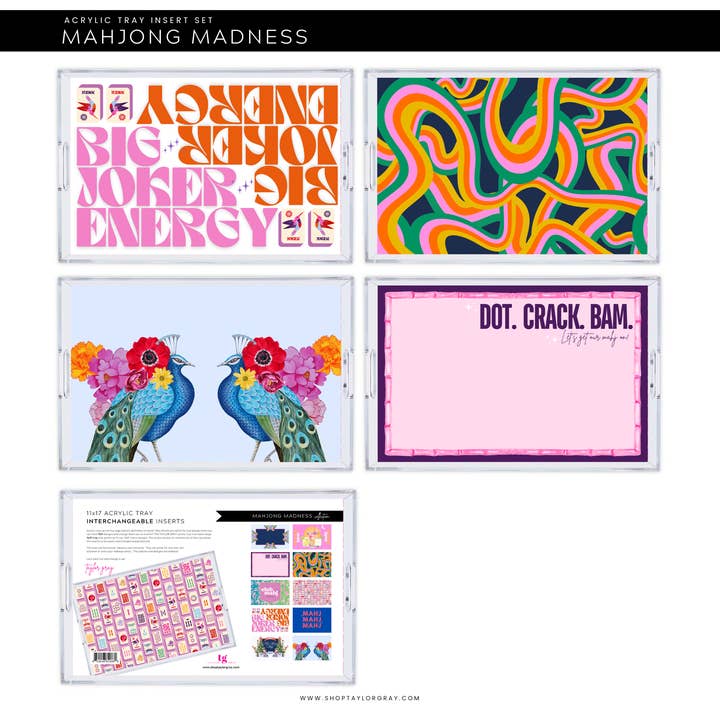 Acrylic Tray Inserts | Mahjong Madness