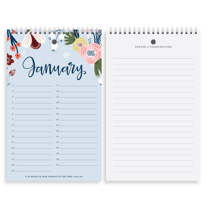 Yearly Gratitude Journal | Blush Floral