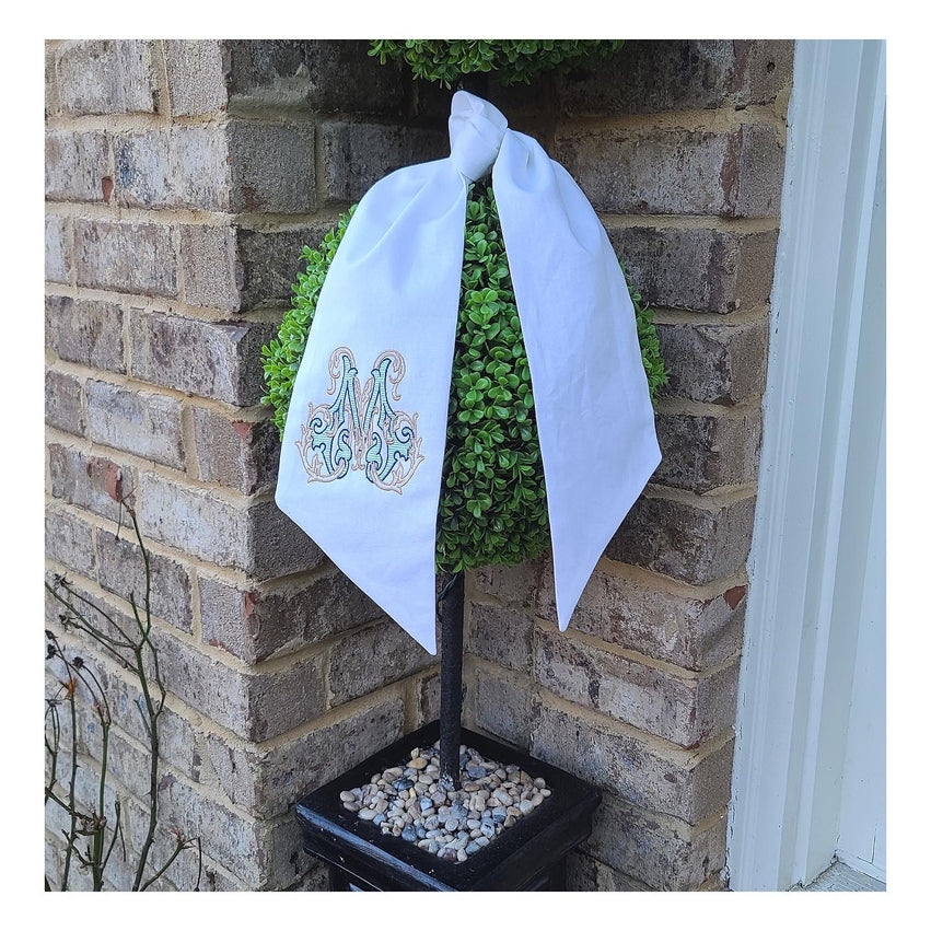Linen Sash | White