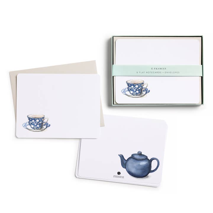 Boxed Flat Notecards | Spot of Tea