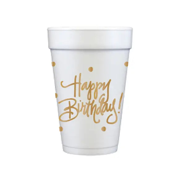 Foam Cups | Happy Birthday!