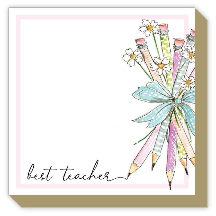 Notepad | Best Teacher Ever Pencil Bouquet