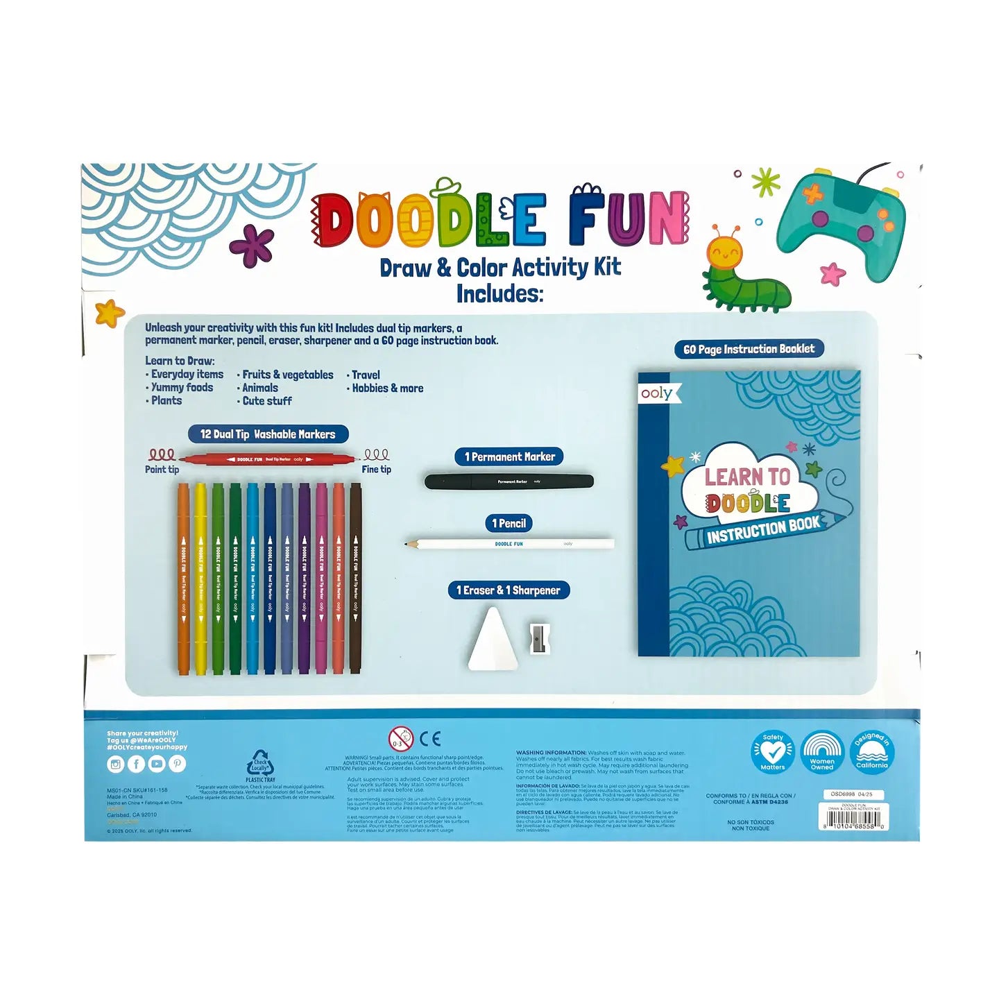 Doodle Fun: Draw & Color Activity Kit