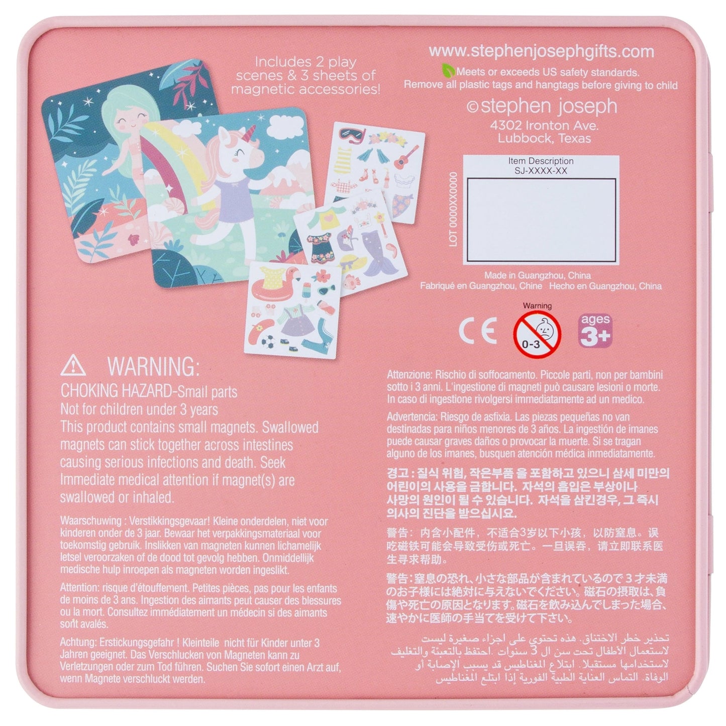 Travel Tin Magnetic Dress Up | Unicorn & Mermaid