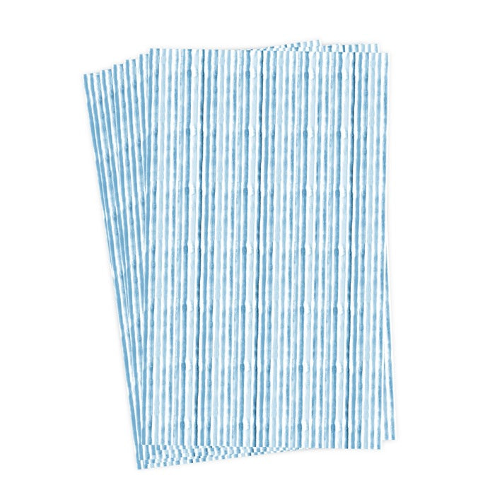 Guest Towels | Blue Watercolor Striped