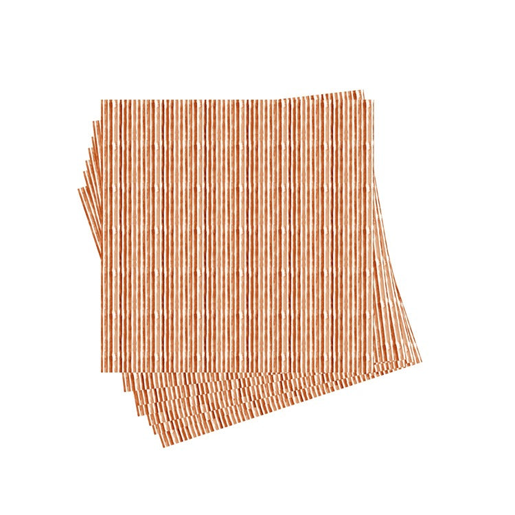 Cocktail Napkins | Terracotta Watercolor Striped
