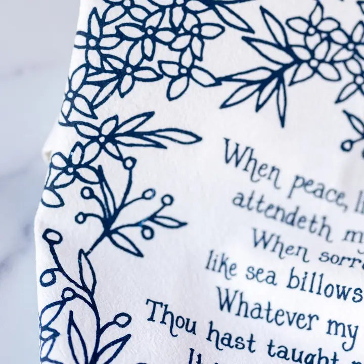 Tea Towel | It Is Well with My Soul Hymn