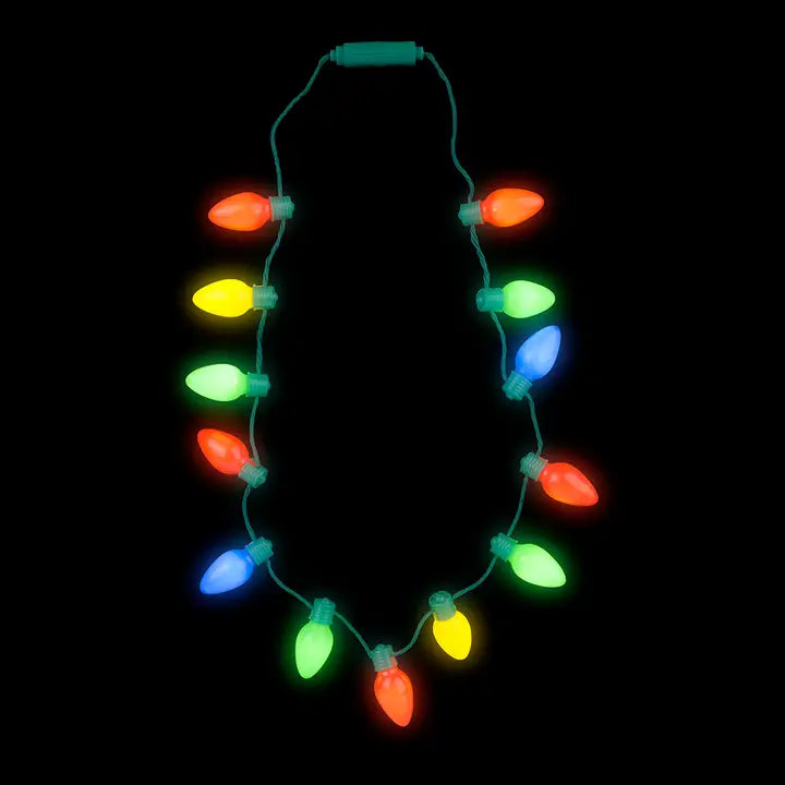 Light-Up Christmas Bulb Necklace