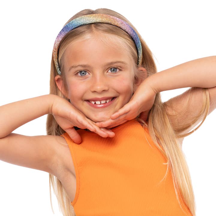 Crystal Puff Headband | Multi-Colored