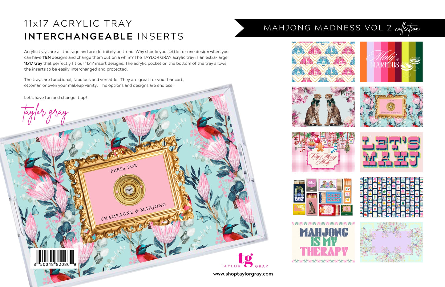 Acrylic Tray Inserts | Mahjong Madness Vol 2
