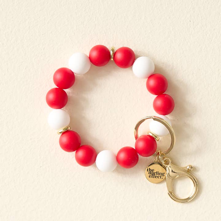 Game Day Hands-Free Keychain Wristlet | Red