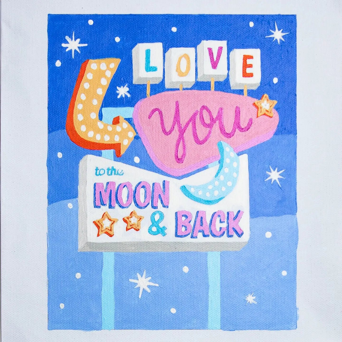 Paint by Numbers Kit | Love You To the Moon