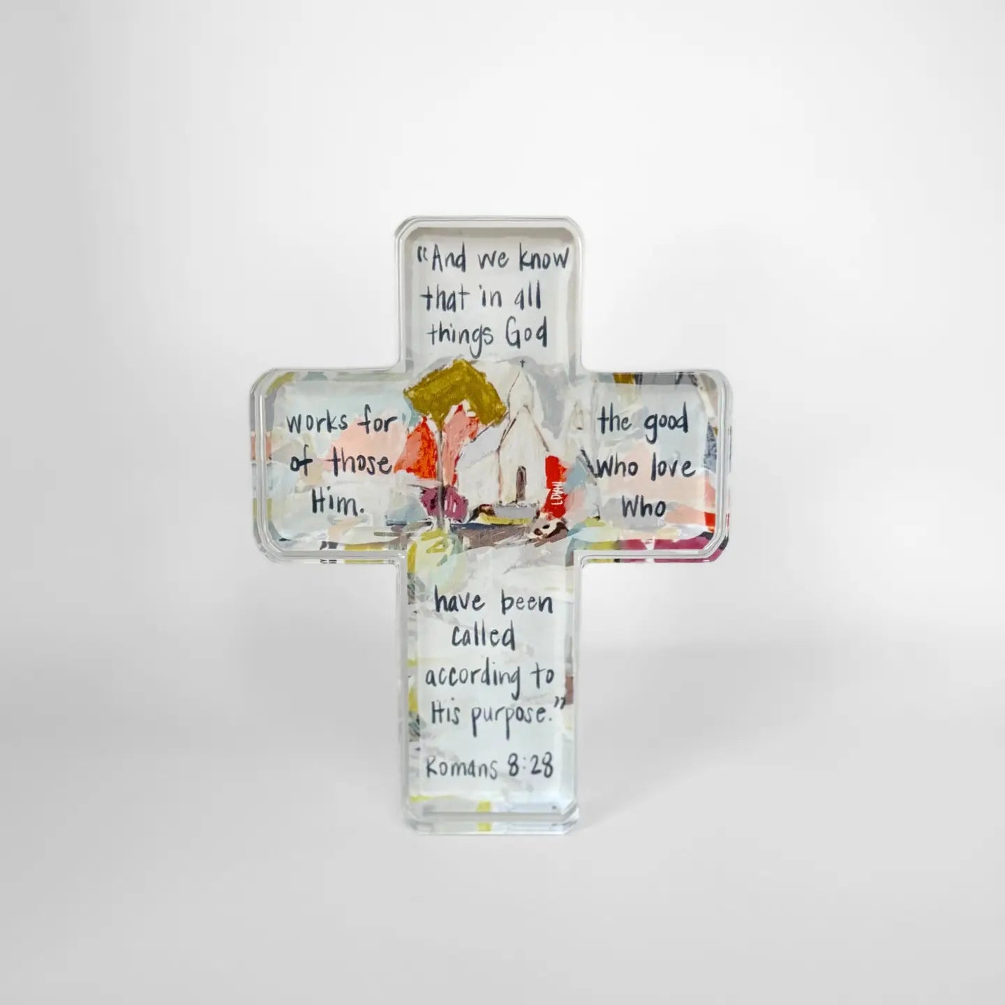 Acrylic Cross | Romans 8:28